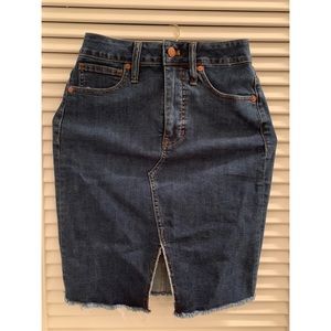 Madewell denim skirt